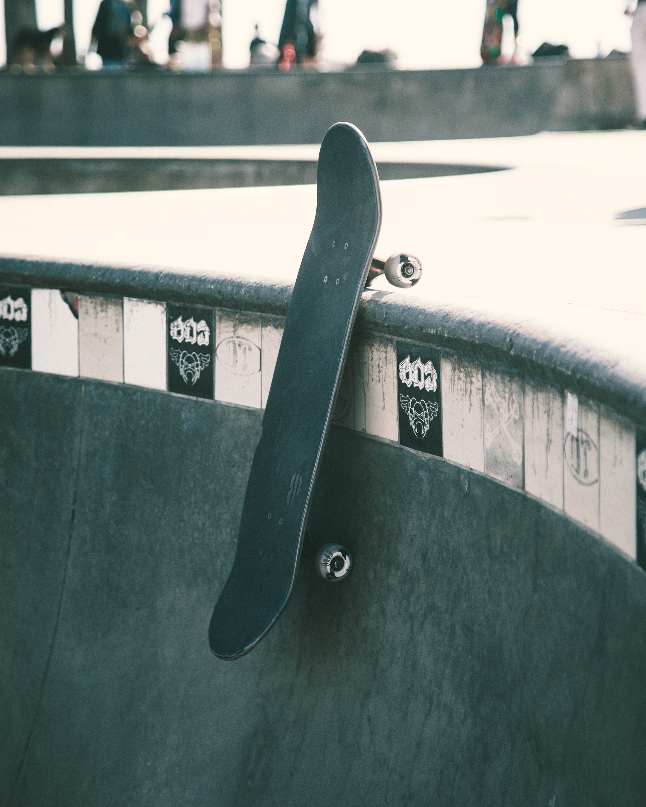 skateboard aan een ramp