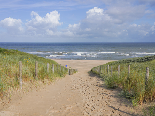 Foto van strandafgang